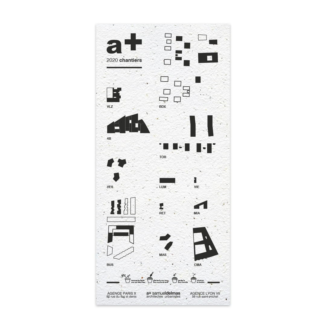 carte ensemencée 10x21cm